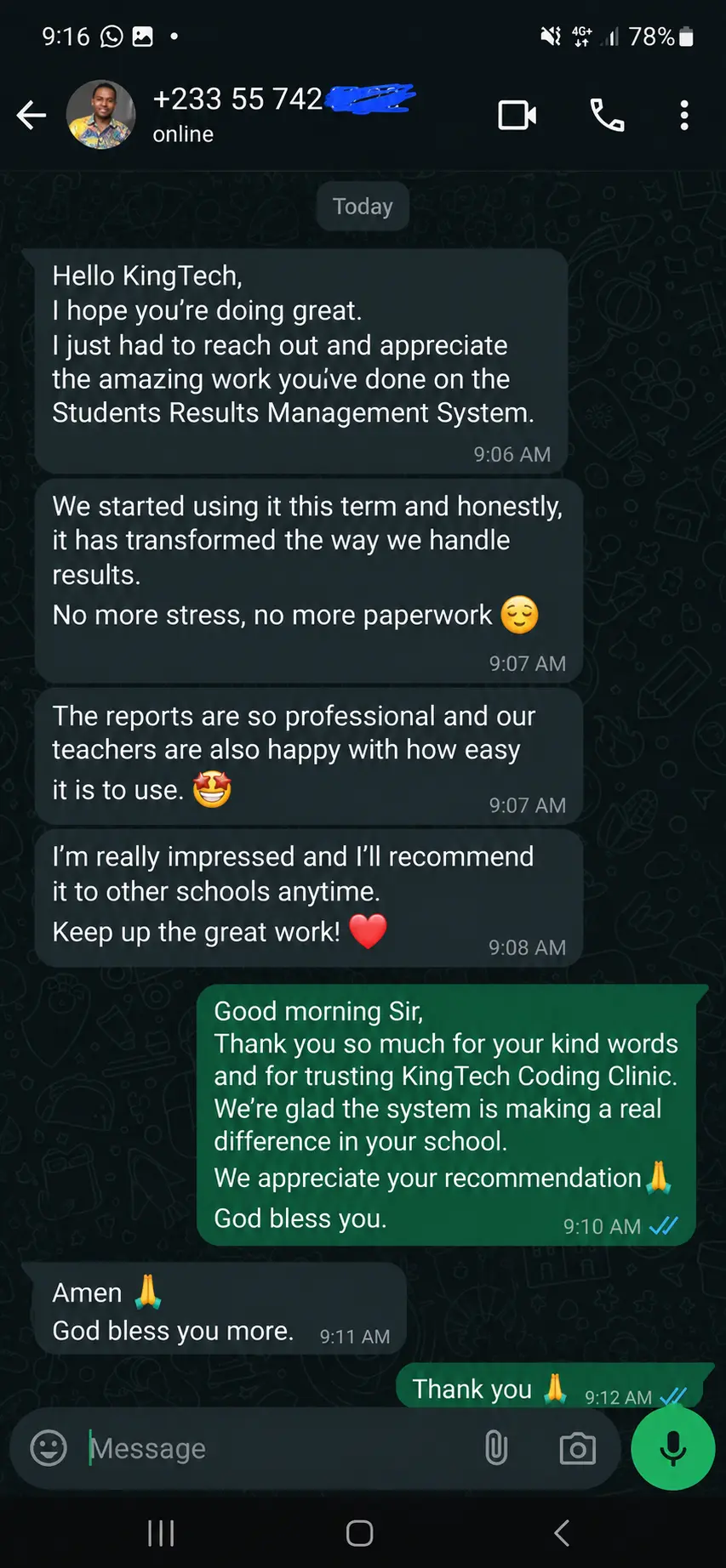 School owner testimonial 1