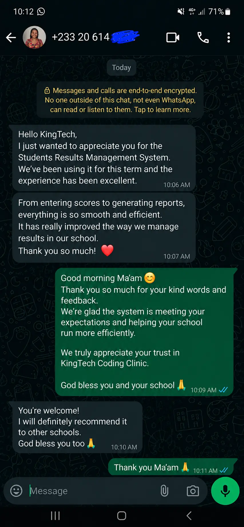 School owner testimonial 5