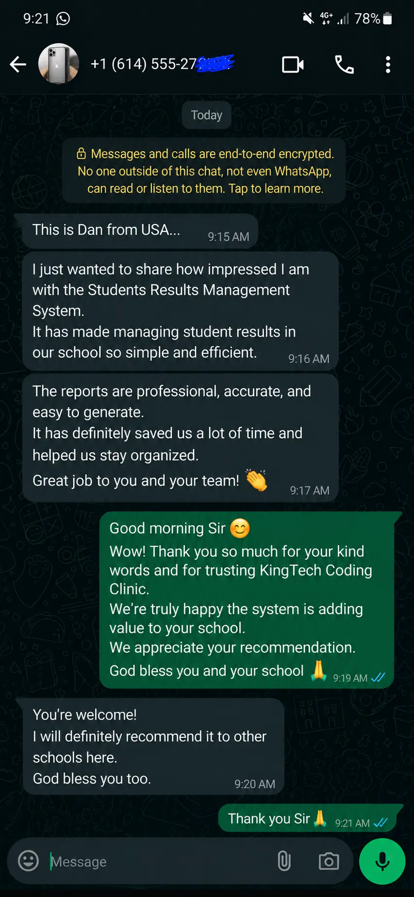 School owner testimonial 7